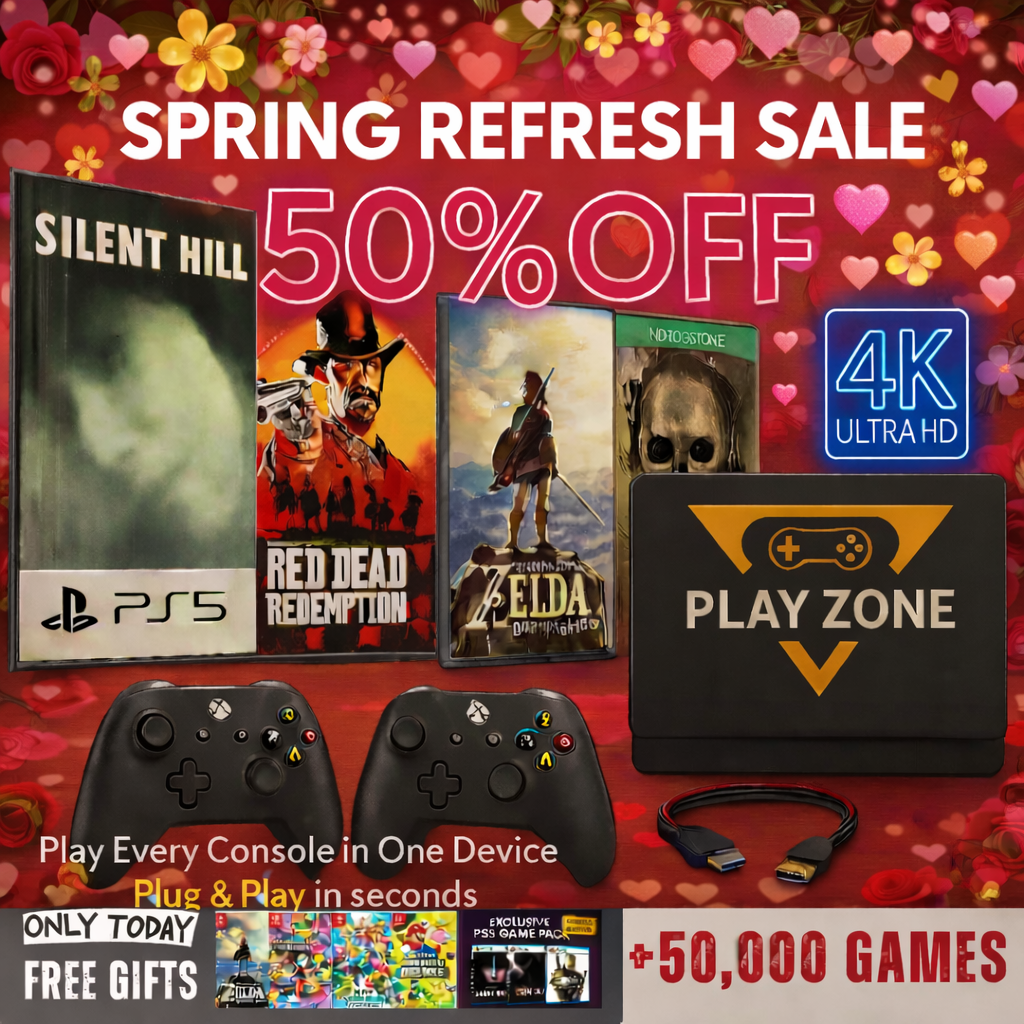 Play Every Console – PS5, Switch, Xbox & 50,000 Games in One with Playzone™ Super Console 1TB